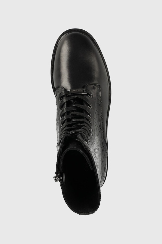 Nízké kozačky Calvin Klein Rubber Sole Combat Boot černá HW0HW01292.BAX