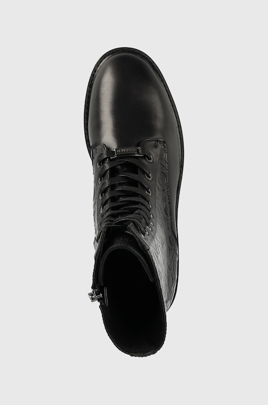 Nízké kozačky Calvin Klein Rubber Sole Combat Boot černá HW0HW01292.BAX