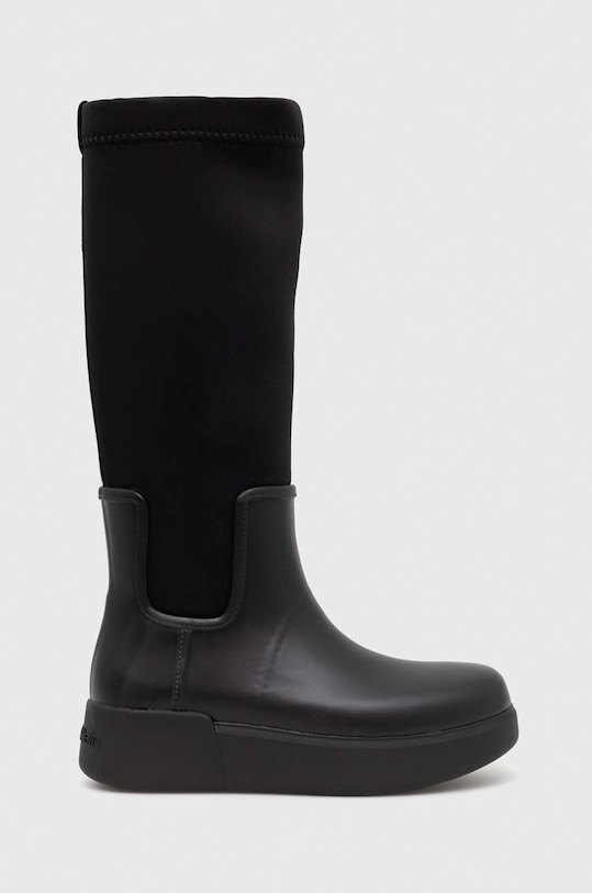 Calvin Klein kalosze Rain Boot Wedge High czarny HW0HW01264.BAX