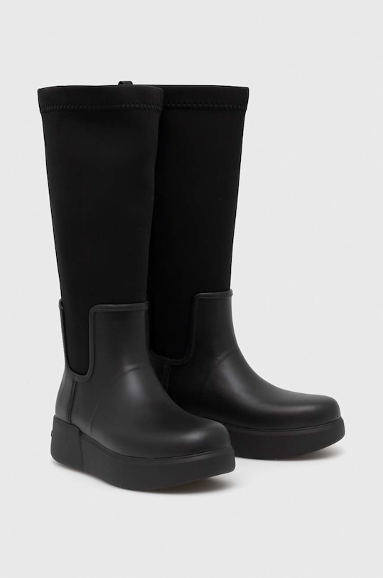 Calvin Klein kalosze Rain Boot Wedge High HW0HW01264.BAX czarny AW22