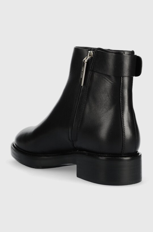 Обувь Кожаные полусапожки Calvin Klein Rubber Sole Ankle Boot HW0HW01258.BAX чёрный