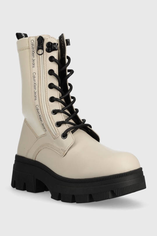 Calvin Klein Jeans workery Chunky Combat Laceup YW0YW00740.ACF beżowy AW22