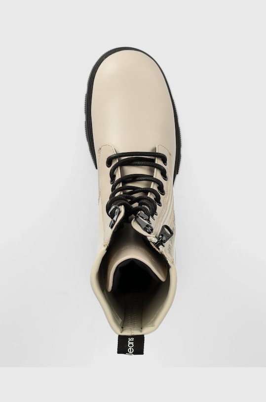 Calvin Klein Jeans workery Chunky Combat Laceup beżowy YW0YW00740.ACF