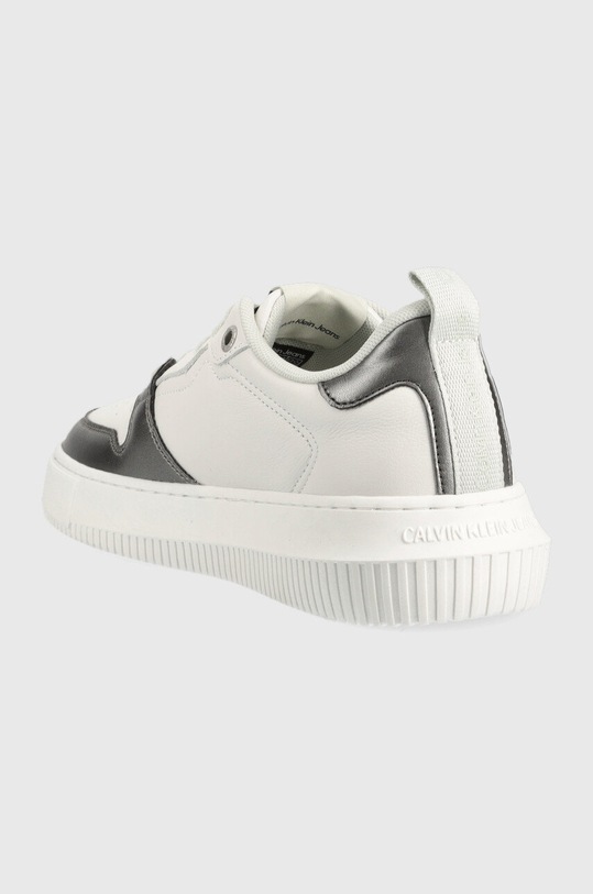 Obuwie Calvin Klein Jeans sneakersy Chunky Cupsole Laceup Metallic YW0YW00783.0LB biały