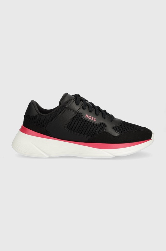 BOSS sneakersy Dean Runn imitacja skóry licowej granatowy 50474514.006