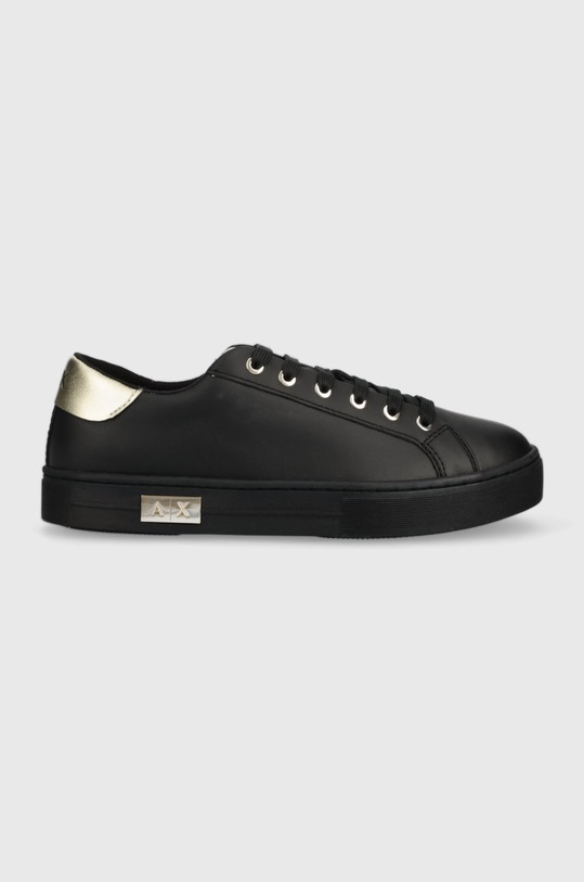 Кожени маратонки Armani Exchange гладка кожа черен XDX027.XCC14.M700