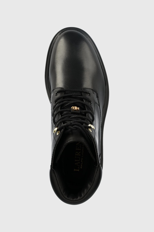 Lauren Ralph Lauren workery skórzane Carlee czarny 802862732001.001