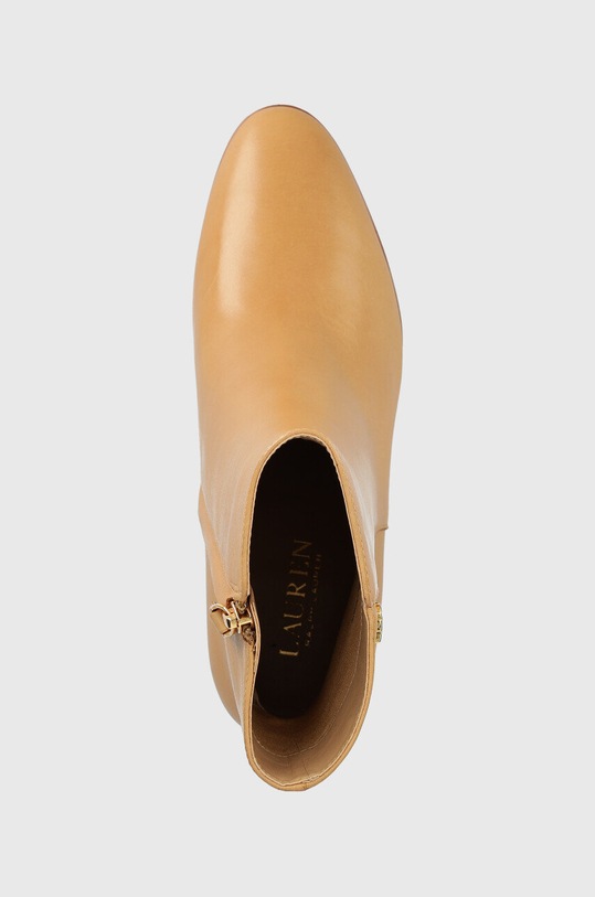 Lauren Ralph Lauren botki skórzane Wendey beżowy 802871302003.101