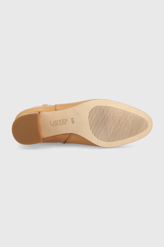 Lauren Ralph Lauren botki skórzane Wendey 802871302003.101 beżowy