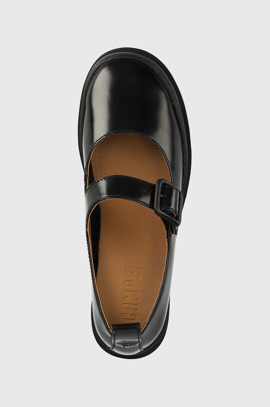 Кожени половинки обувки Camper Brutus черен K201433.001