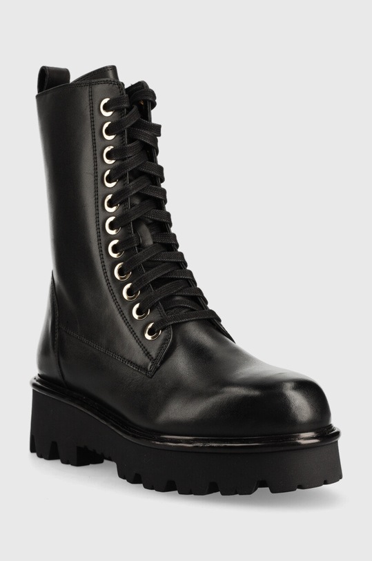 Kožené workery Twinset Anfibio 222TCP16G.00006 černá AW22