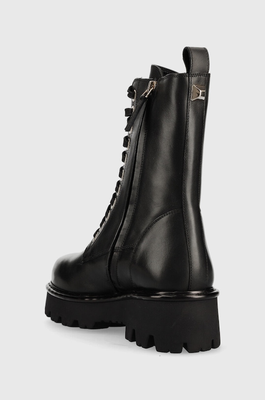 Obuwie Twinset workery skórzane Anfibio 222TCP16G.00006 czarny