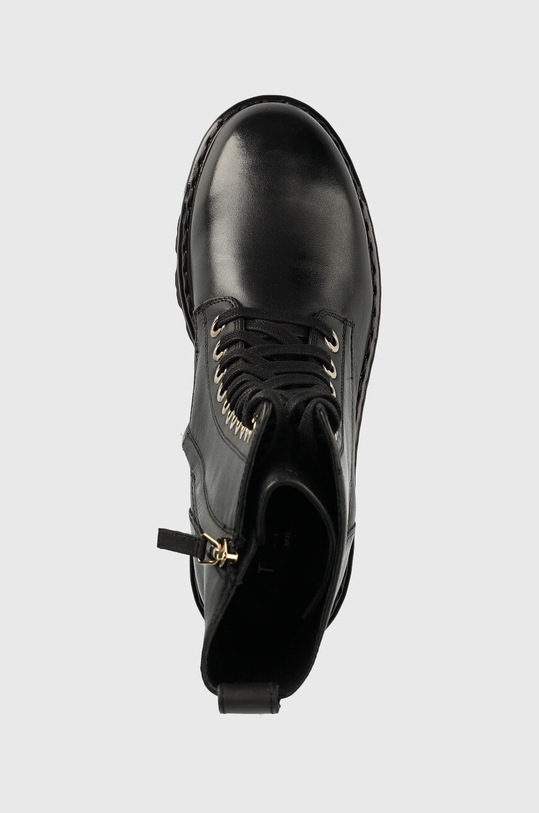 Twinset workery skórzane Anfibio czarny 222TCP16G.00006