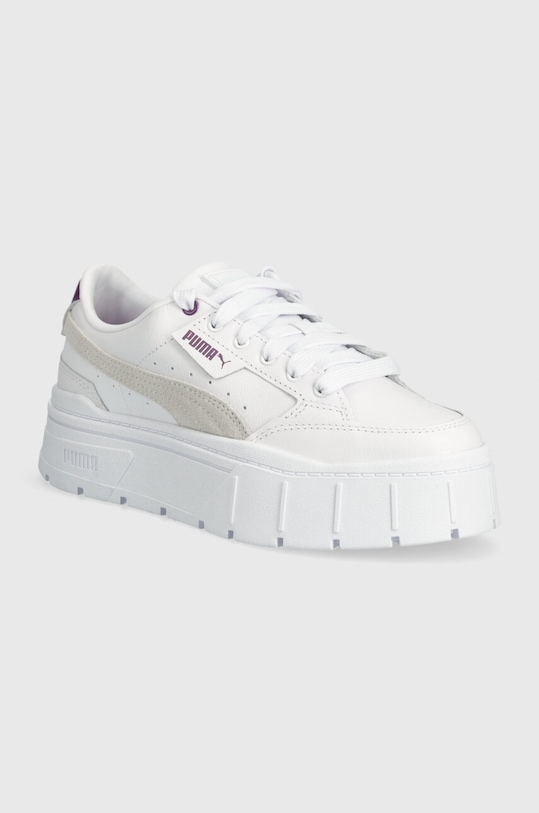 Puma Mayze Stack Wns White/Crushed Berry suede white 384363