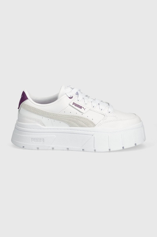 Puma sneakers din piele Mayze Stack Wns 384363 alb SS24