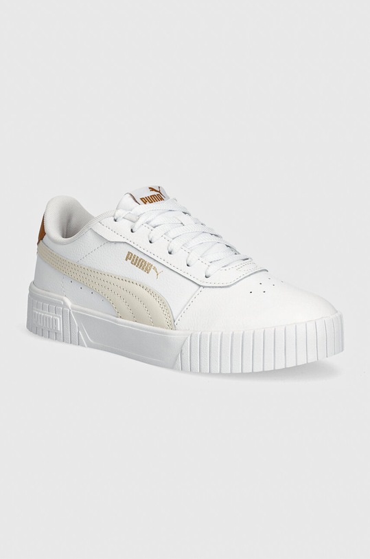 Sneakers boty Puma Carina 2.0 imitace kůže bílá 385849
