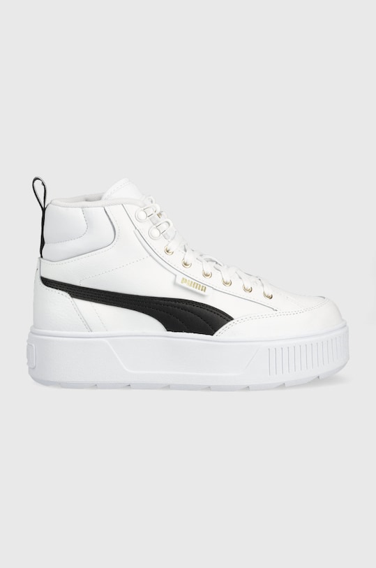 Puma sneakersy Karmen Mid imitacja skóry licowej biały 385857
