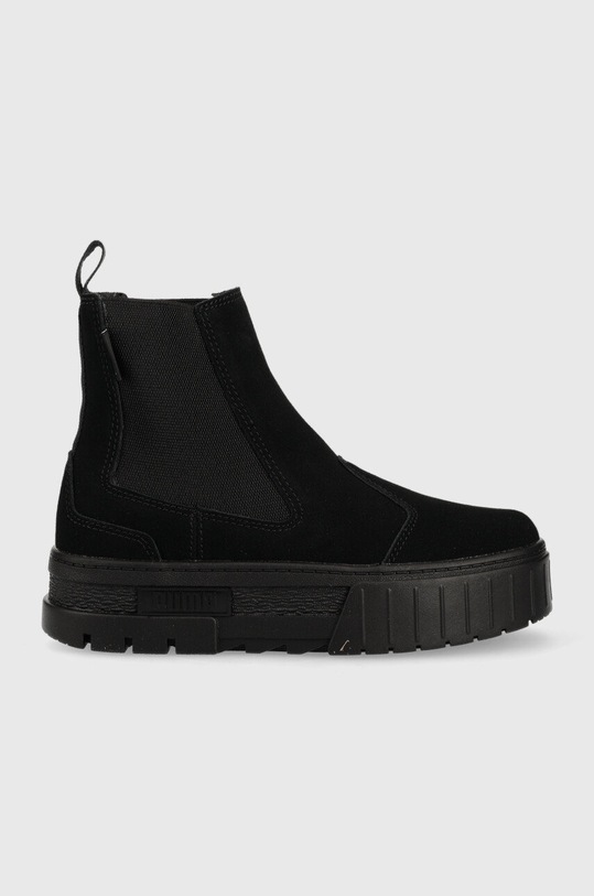 Puma sztyblety zamszowe tekstylny czarny 382829
