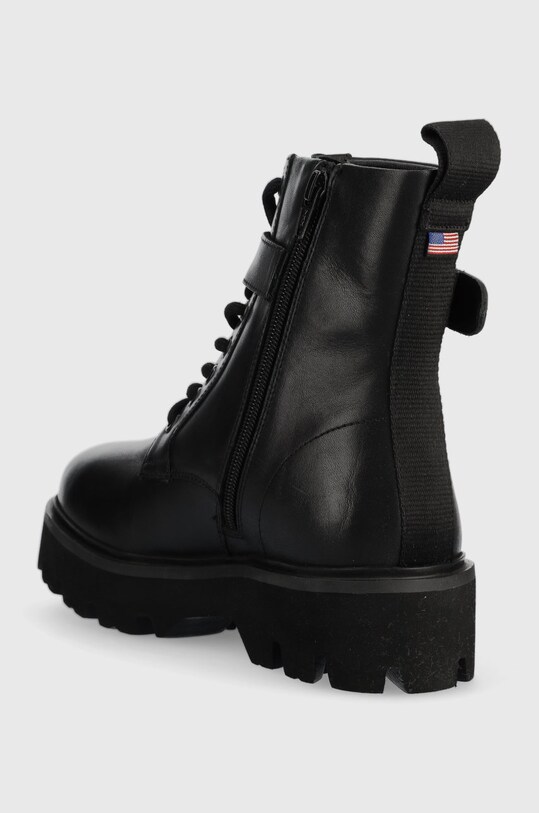 Scarpe Blauer stivali da motociclista in pelle Elsie F2ELSIE01.LEA.BLK nero