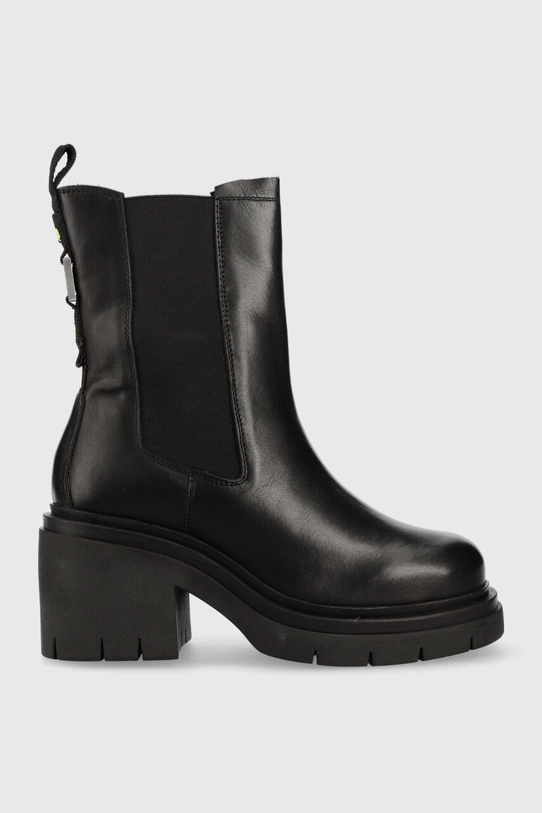 Blauer cizme Zenda 5-8 cm negru F2ZENDA02.LEA.BLK