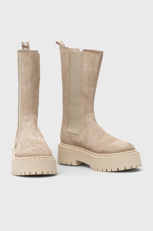 Steve Madden botine din piele intoarsa Vivianne SM11001286.846 bej AW22
