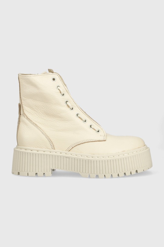 Steve Madden workery skórzane Odyl płaski beżowy SM11001646.287