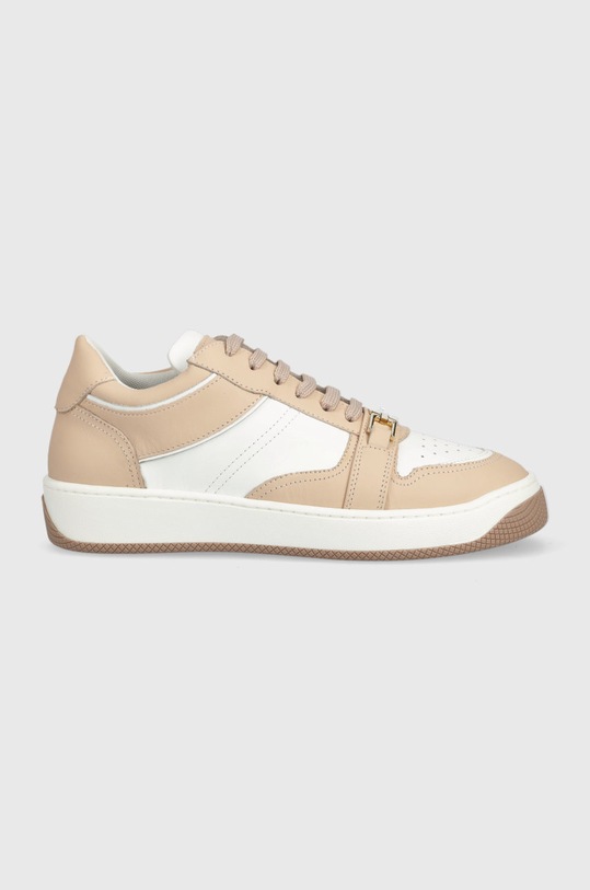 Elisabetta Franchi sneakers din piele plată bej SA01H26E2.N26