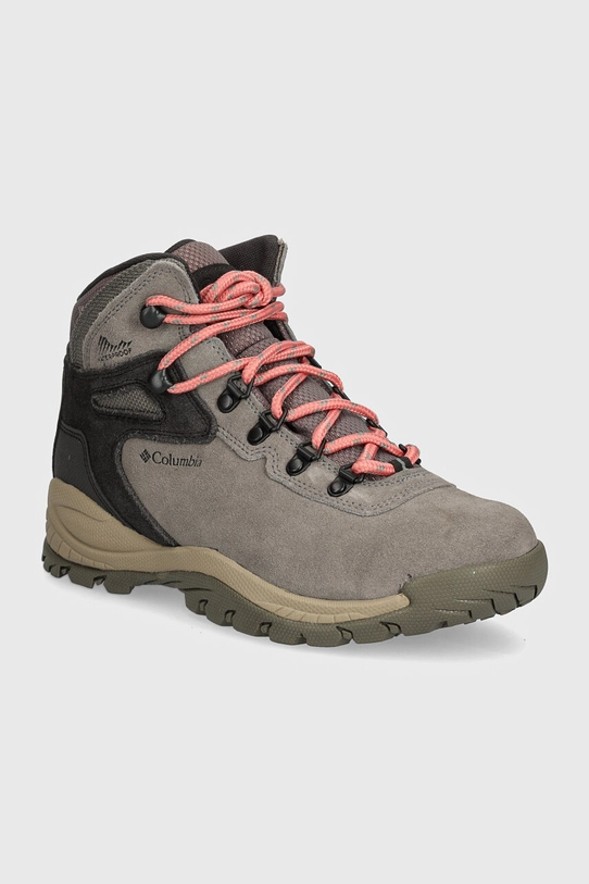 Topánky Columbia Newton Ridge Plus Waterproof textilný sivá 1718821