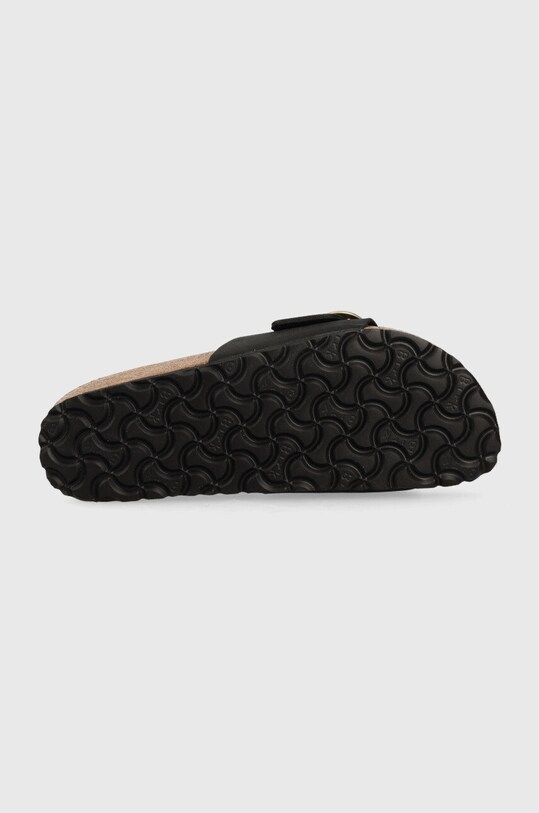 Birkenstock papuci din nubuc Madrid Big Buckle 1023373.BLK negru