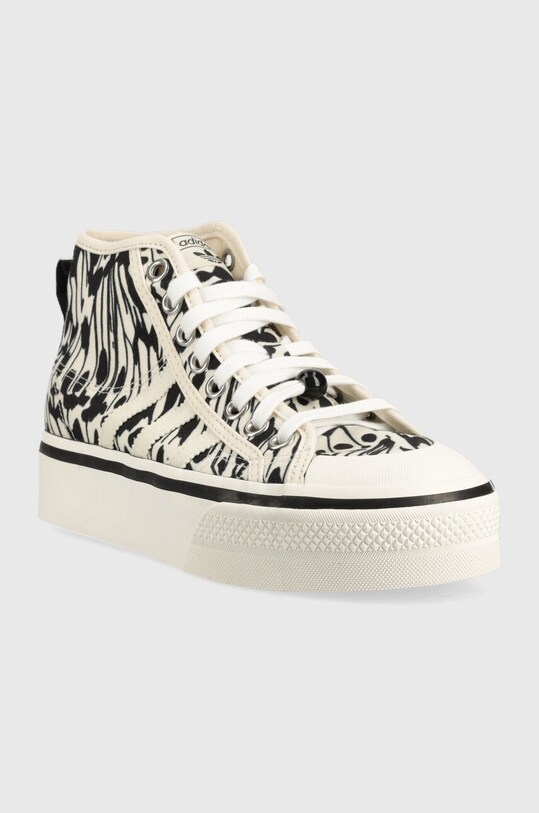 Πάνινα παπούτσια adidas Originals Nizza Platform GY9424 μπεζ SS23