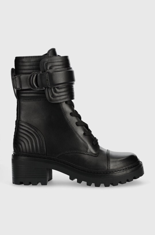Боти Dkny Basia гладка кожа черен K3200692.BLK
