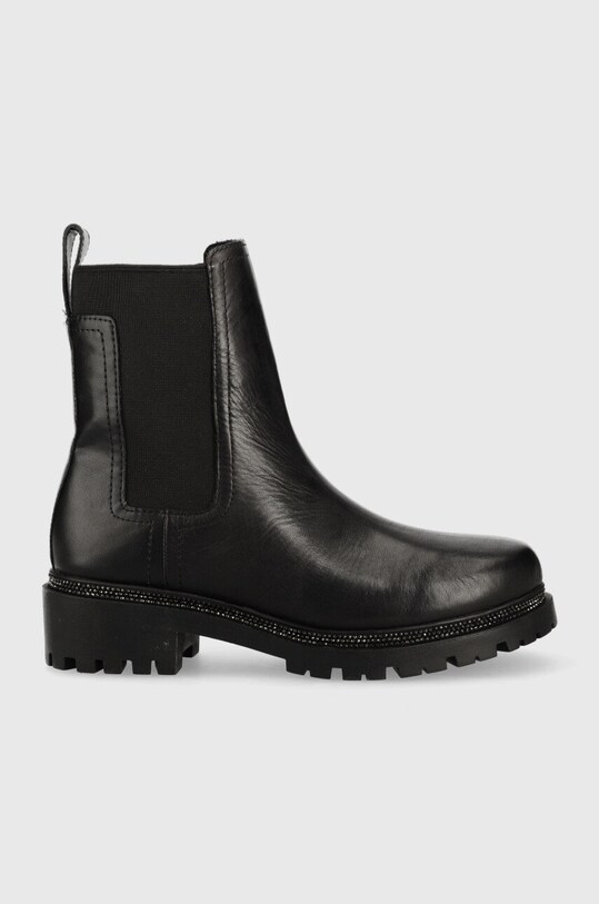 Gležnjače Dkny Rick zrnata koža crna K3261022.BLK