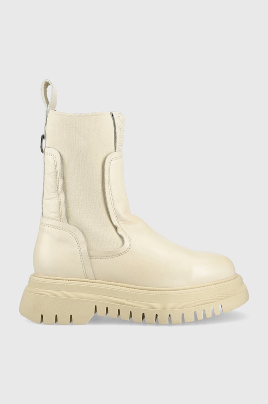 Buffalo ghete chelsea de piele Shade Sock Chelsea 5-8 cm bej 1170155.CRM