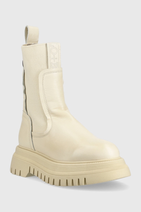 Buffalo ghete chelsea de piele Shade Sock Chelsea 1170155.CRM bej AW22