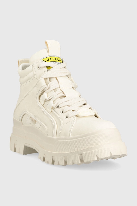 Buffalo buty Aspha NC Mid Laceup 1622136.WHT beżowy AW22