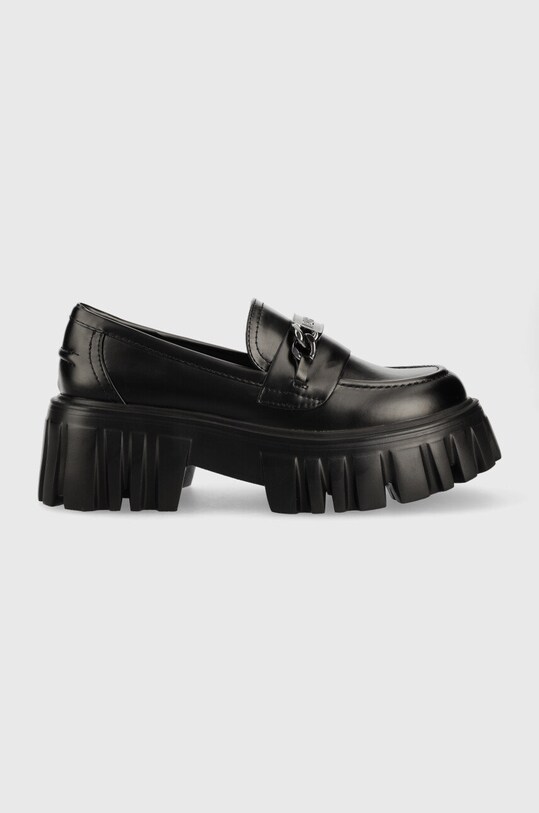 Μοκασίνια Buffalo Lion Loafer φλατ μαύρο 1624035.BLK