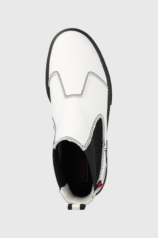 Puma ghete chelsea de piele alb 384549