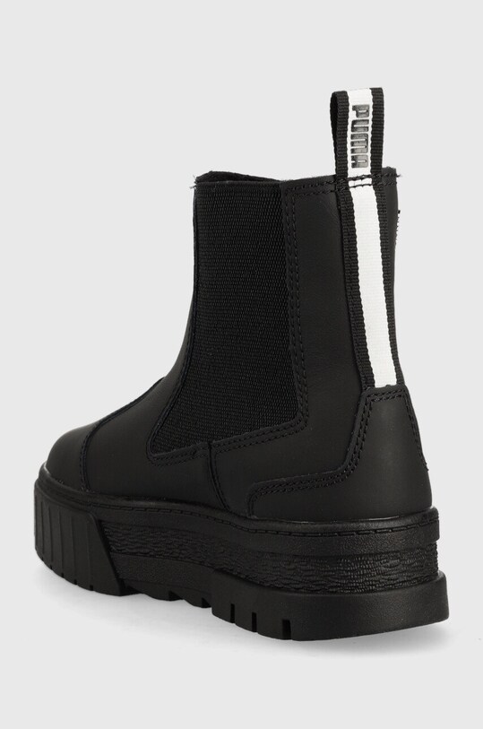Обувки Кожени боти челси Puma 384549 черен