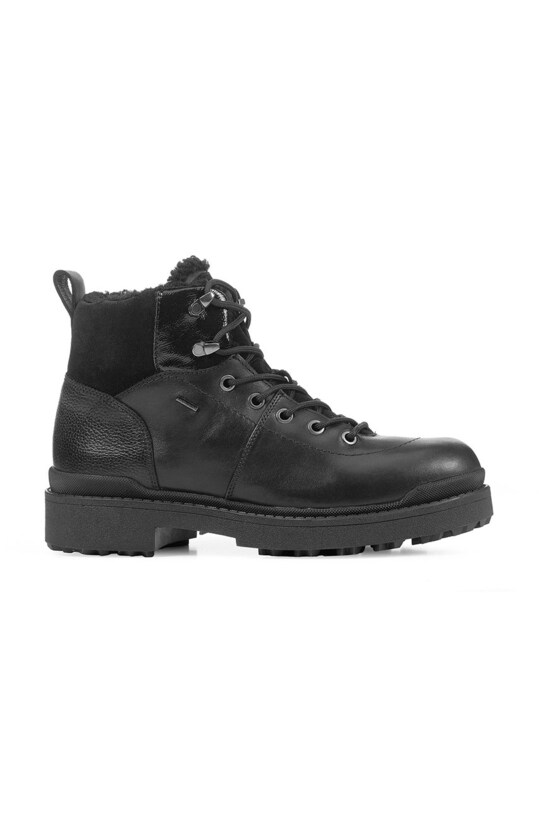 Geox bocanci de piele Nevegal B Abx cu snur negru D26UPA.04346.C9999