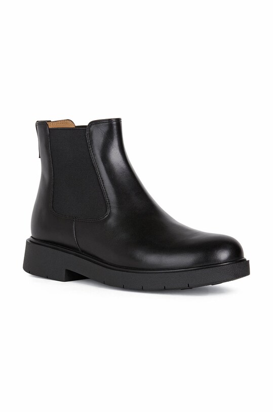 Kožené topánky chelsea Geox D SPHERICA EC1 D16QRC.00043.C9999 čierna AW22