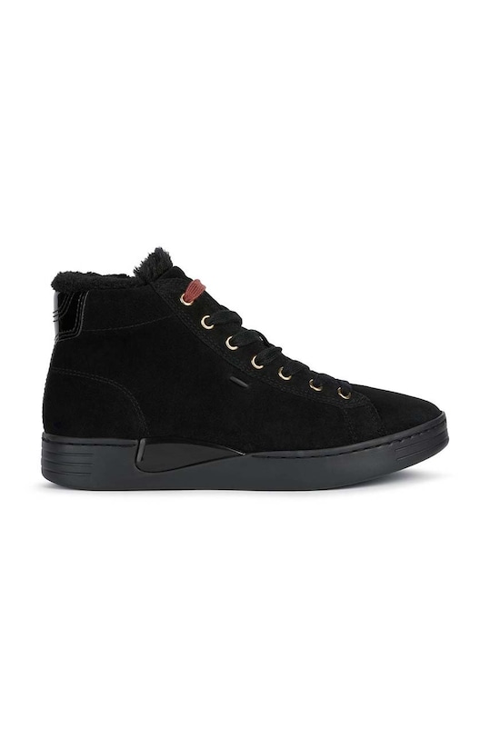 Semišové sneakers boty Geox Lauressa semišová kůže černá D2624A.02202.C9999