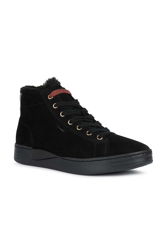 Semišové sneakers boty Geox Lauressa D2624A.02202.C9999 černá AW22