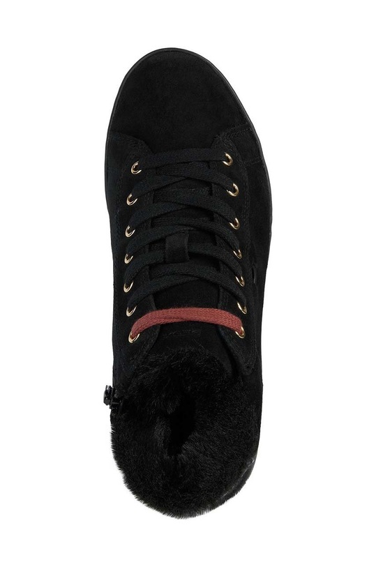 Semišové sneakers boty Geox Lauressa D2624A.02202.C9999 černá