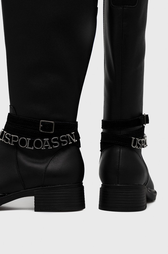 Cipők U.S. Polo Assn. bőr csizma Beggy BEGGY008W.BL1.BLK fekete