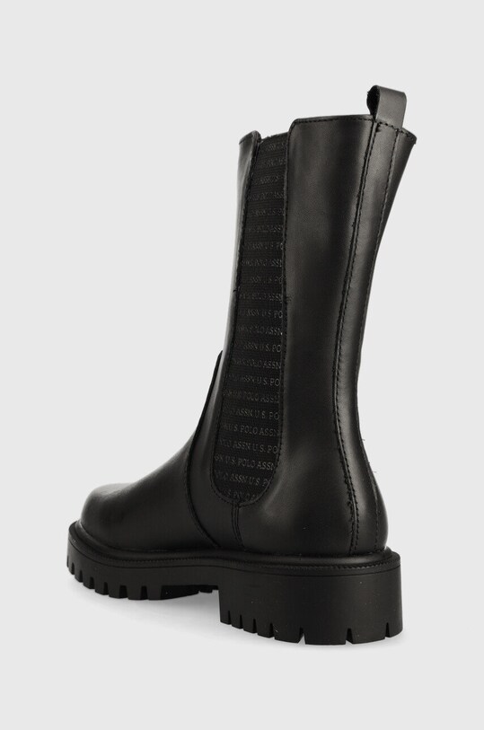 Obuwie U.S. Polo Assn. sztyblety skórzane KARMA KARMA001W.BL1.BLK czarny