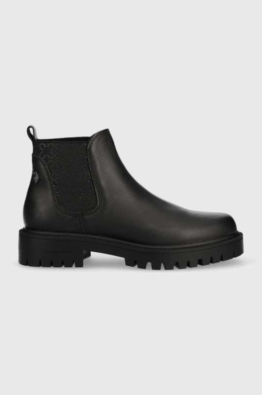 Kožené topánky chelsea U.S. Polo Assn. Karma textilný čierna KARMA004W.BL1.BLK