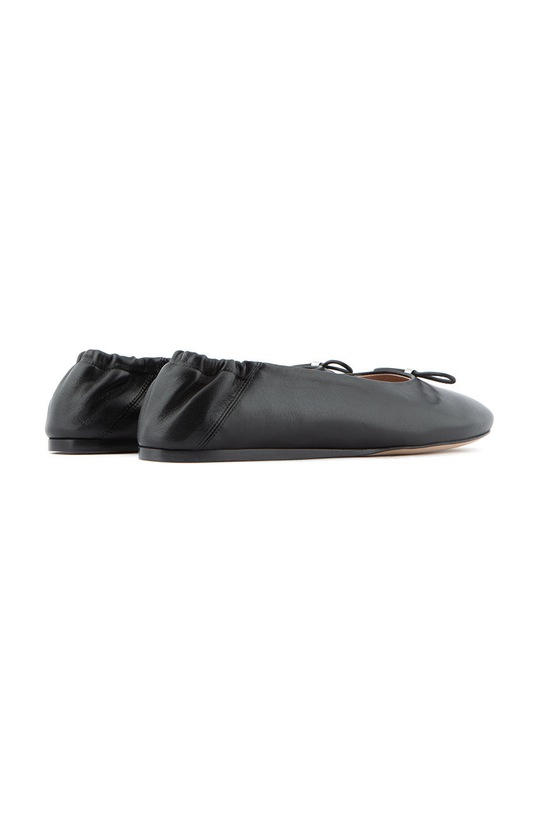 Obuv Kožené balerínky Emporio Armani X3D276.XF271.00002 čierna