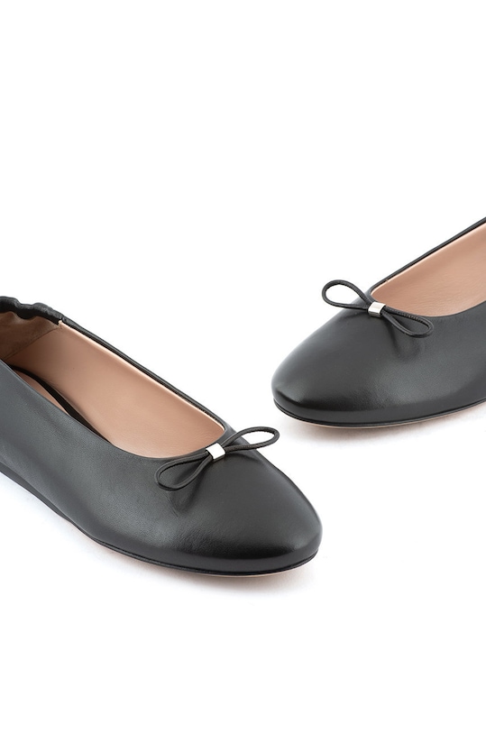 Kožené balerínky Emporio Armani čierna X3D276.XF271.00002