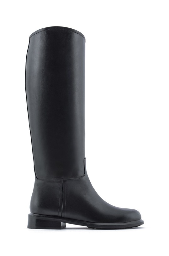 Шкіряні чоботи Emporio Armani без утеплення чорний X3O216.XF652.00002