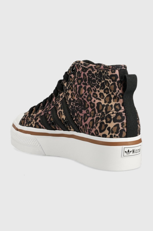 Obuwie adidas Originals trampki Nizza Platform Mid GY9531 brązowy